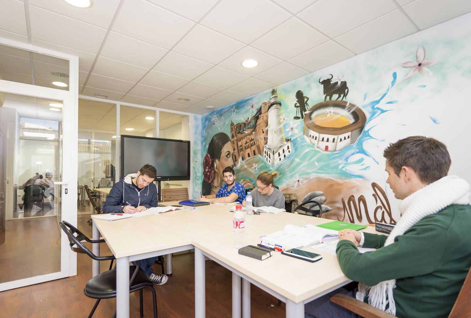 Clases en la academia de aleman en Málaga